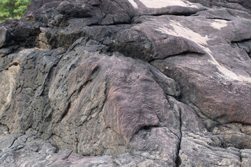 textura de rochas na praia