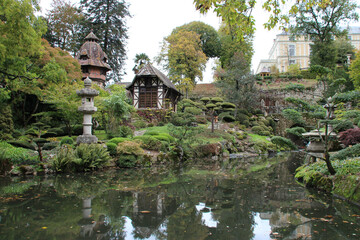 Fototapeta premium garden in maulevrier (france)