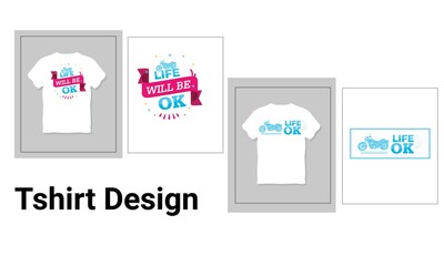 Life ok concept T-shirt design