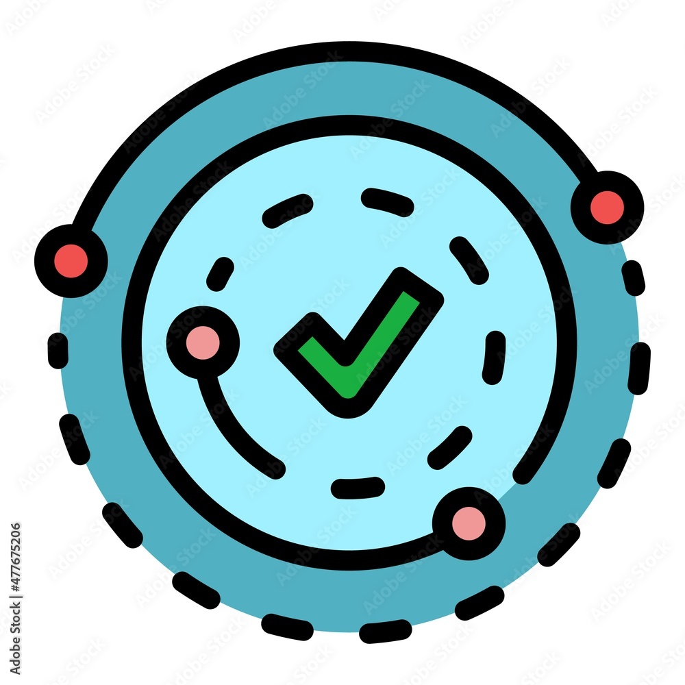 Poster expertise resource icon. outline expertise resource vector icon color flat isolated