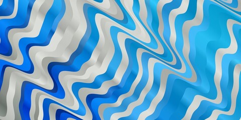 Light BLUE vector pattern with curves.