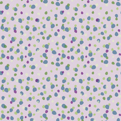Pastel Colors Dots Seamless Pattern Design Background