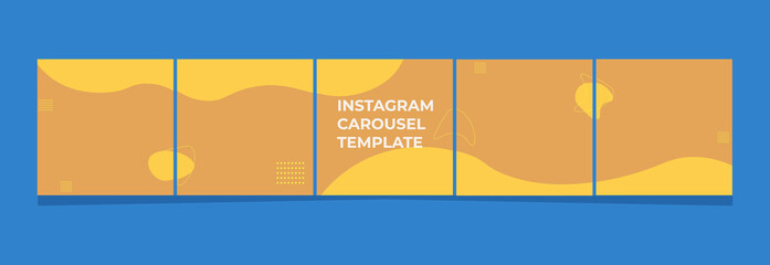 Instagram and Social Media Square Carousel Template 