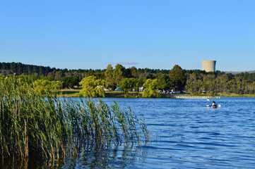A view of Lake Wallace in New South Wales, Australia