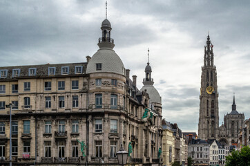Fototapeta na wymiar Architecture in Antwerp, Belgium