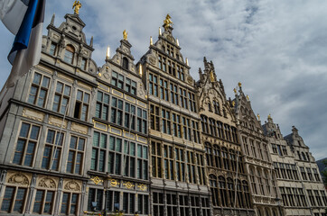 Fototapeta na wymiar Main square in Antwerp, Flanders, Belgium