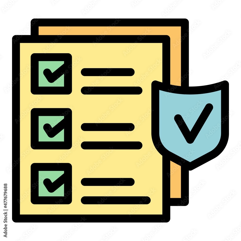 Aufkleber security actualization icon. outline security actualization vector icon color flat isolated