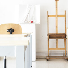 interior of a art classroom