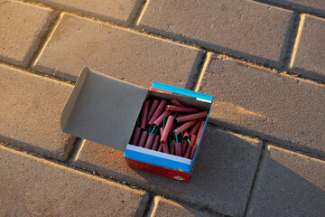 A box of firecrackers for kids