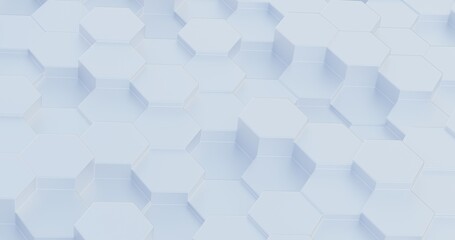 Abstract background hexagon geometric pattern 3d rendering