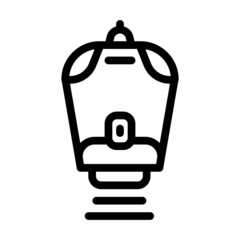 Obraz premium laser epilator gadget line icon vector. laser epilator gadget sign. isolated contour symbol black illustration