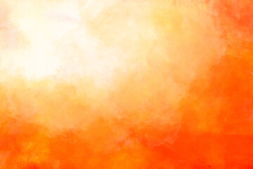 Abstract orange watercolor background. Watercolor background for invitations, cards, posters. Texture, abstract background, color splashing