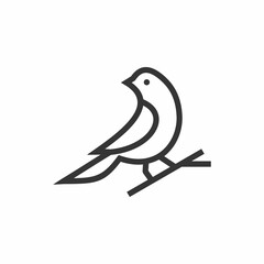bird logo, finch bird logo vector