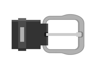 Belt buckle. Simple flat illustration.