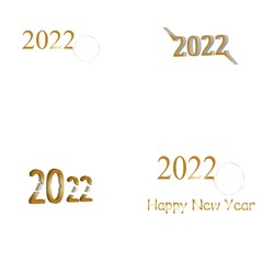 2022 Happy new year design template