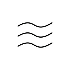 Water Line Icon, Vector, Illustration, Logo Template. Suitable For Many Purposes.