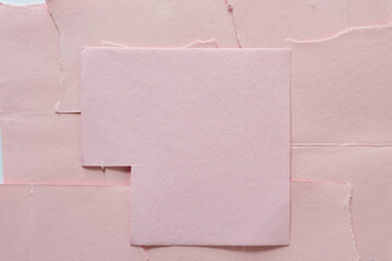 cut pink paper background