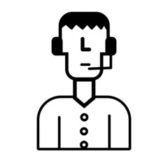 illustration design of cartoons characters with black and white concept