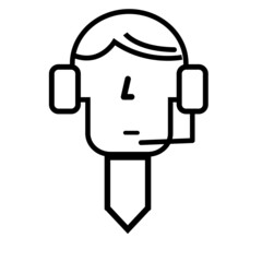 illustration design of cartoons characters with black and white concept