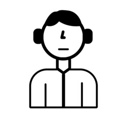 illustration design of cartoons characters with black and white concept