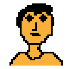 design illustration of pixel art with some various concept design