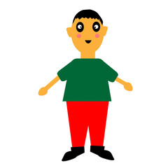 illustration design of cartoons characters with some various style 