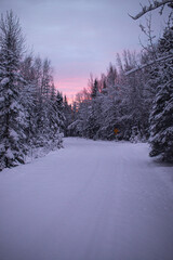 Obraz premium Winter back roads 