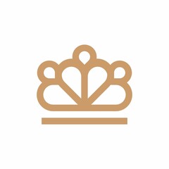 Element Abstract Ornament Logo Design with crown