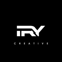 IRY Letter Initial Logo Design Template Vector Illustration - obrazy, fototapety, plakaty