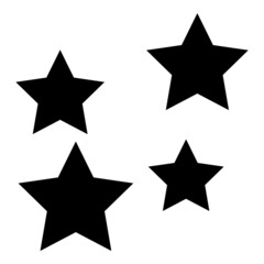 Stars Flat Icon Isolated On White Background