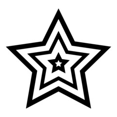 Stars Flat Icon Isolated On White Background