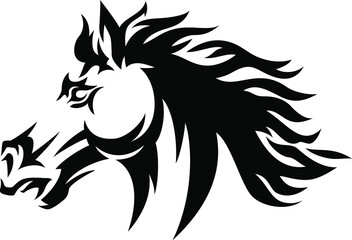 Head of Strong Stallion (Horse)