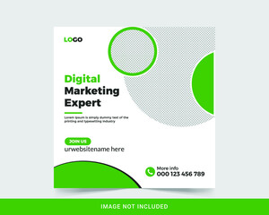 Digital Marketing Social Media Post Banner Design Template