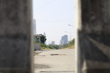 Abandoned city without people