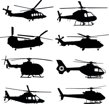 Helicopter Silhouette Pack