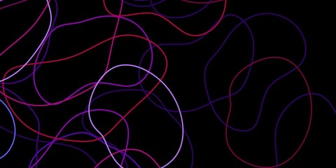 Dark blue, red vector pattern with abstract shapes.