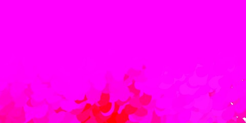 Fototapeta na wymiar Light pink vector texture with memphis shapes.