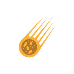 Meteor icon design template vector isolated illustration