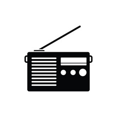 Radio icon design template vector isolated illustration