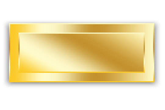 gold name plate png