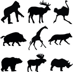 Wild Animals Silhouette Pack