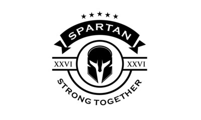 Gladiator helmet strong logo vintage