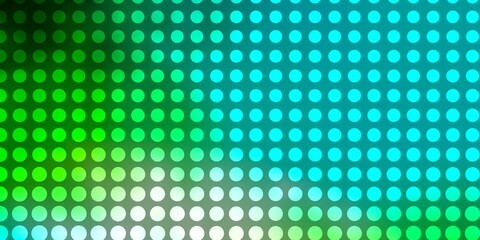 Light Blue, Yellow vector layout with circles.