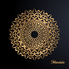 Luxury Mandala Design Ornaments Gold 