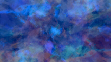 Fototapeta na wymiar cloud nebula cosmos background blue galaxy universe space astronomy 3D illustration