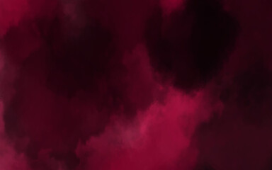 Abstract red smoke and fog watercolor background. Brushed Painted Abstract Background. Artistic vibrant and colorful wallpaper. Red smoke stage studio. Abstract fog texture overlays. 