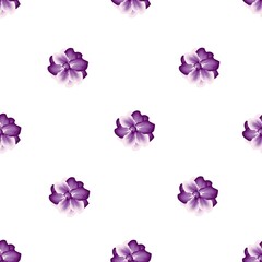 Naklejka na ściany i meble purple abstract floral seamless pattern with tropical jasmine flowers decorative on white background. Vector design. Jungle print. Floral background. Printing and textiles. Exotic tropics. wallpaper