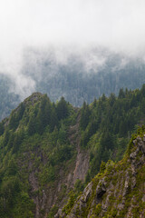 Obraz premium Charlie's Bunion on the Appalachian Trail in the Great Smoky Mountains