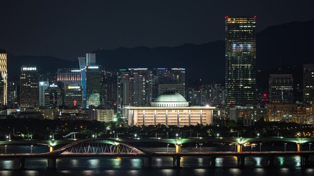 국회의사당의 야경