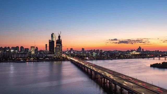 서울 한강과 여의도 그리고 마포대교